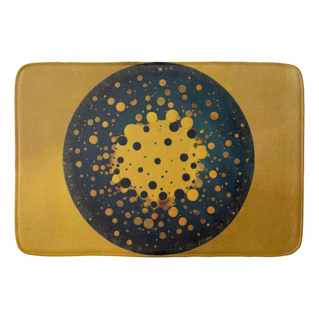 Rebirth – Abstract Circle Of Emergence Badematte (Vorderseite)