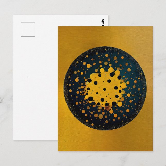 Rebirth – Abstract Circle Of Emergence Postkarte (Vorne/Hinten)