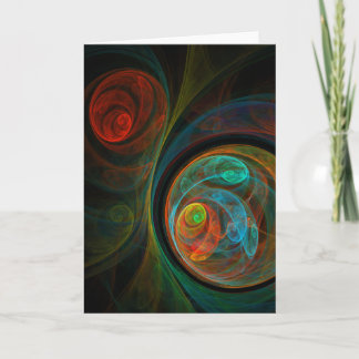 Rebirth Abstrakt Art Grußkarte Karte