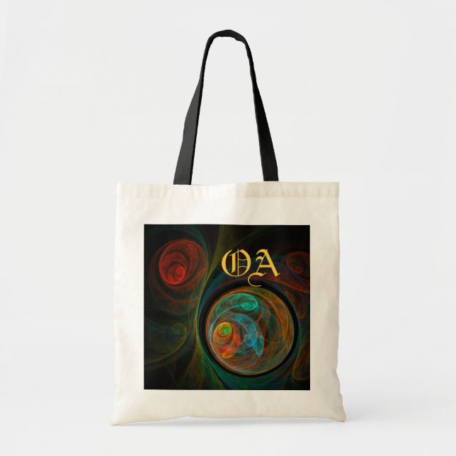 Rebirth Abstrakt Art Monogram Bag Tragetasche (Vorne)