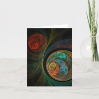 Rebirth Abstrakt Art Note Card Karte