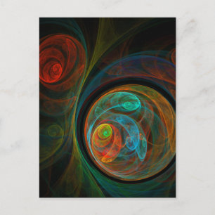 Rebirth Abstrakt Art Postcard Postkarte
