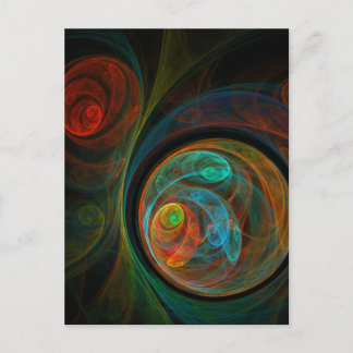 Rebirth Abstrakt Art Postcard Postkarte