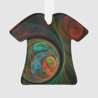 Rebirth Blue Abstrakt Art Acrylic Shirt Ornament