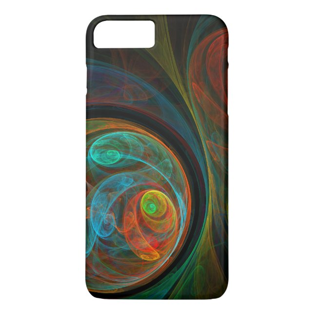 Rebirth Blue Abstrakt Art Case-Mate iPhone Hülle (Rückseite)