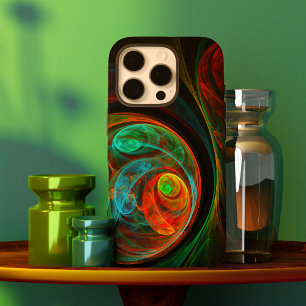 Rebirth Blue Abstrakt Art iPhone 16 Pro Hülle