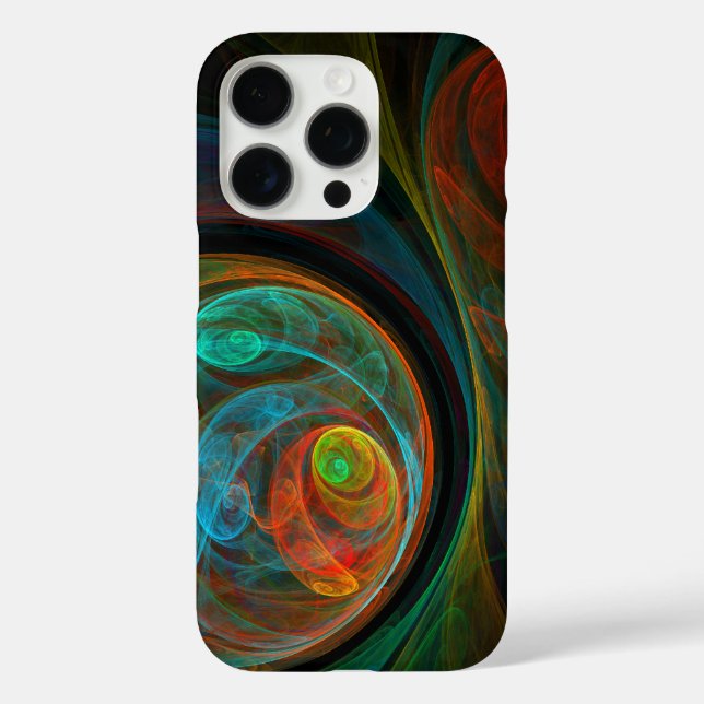 Rebirth Blue Abstrakt Art Case-Mate iPhone Hülle (Rückseite)