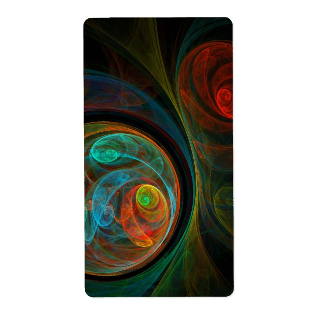 Rebirth Blue Abstrakt Art Fraktal (Vorne)