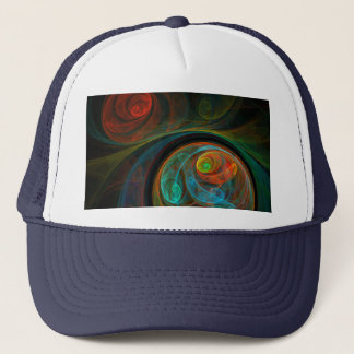 Rebirth Blue Abstrakt Art Hat Truckerkappe