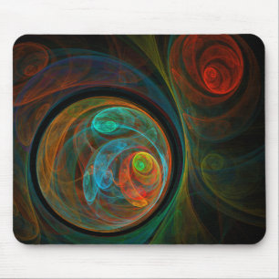 Rebirth Blue Abstrakt Art Mousepad