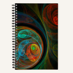 Rebirth Blue Abstrakt Art Notizbuch