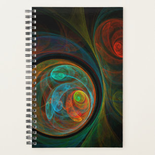 Rebirth Blue Abstrakt Art Planer