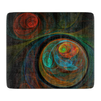 Rebirth Blue Abstrakt Art Rectangle Schneidebrett