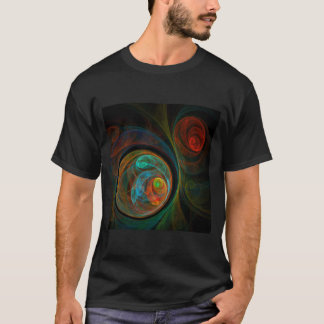Rebirth Blue Abstrakt Art T-Shirt