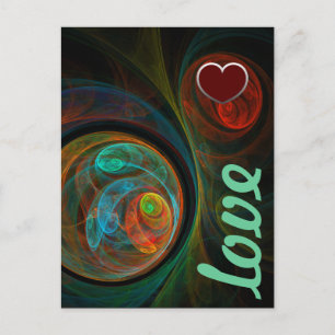 Rebirth Blue Liebe Postcard Postkarte
