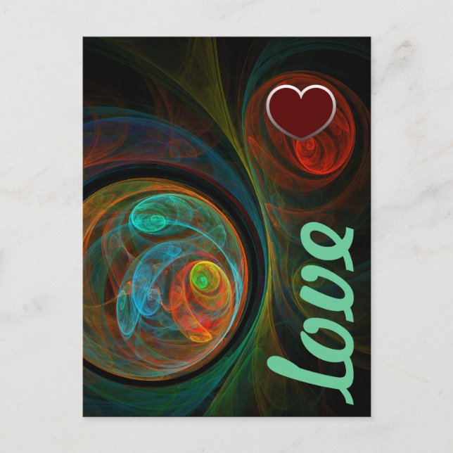 Rebirth Blue Liebe Postcard Postkarte (Vorderseite)