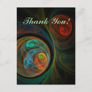 Rebirth Blue Vielen Dank Postcard Postkarte