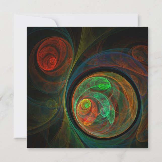 Rebirth Green Abstrakt Art (Vorderseite)