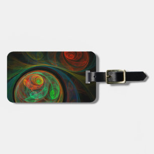 Rebirth Green Abstrakt Art Address Gepäckanhänger