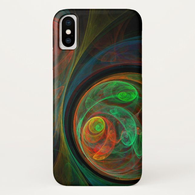 Rebirth Green Abstrakt Art Case-Mate iPhone Hülle (Rückseite)