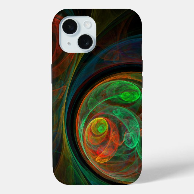 Rebirth Green Abstrakt Art Case-Mate iPhone Hülle (Rückseite)