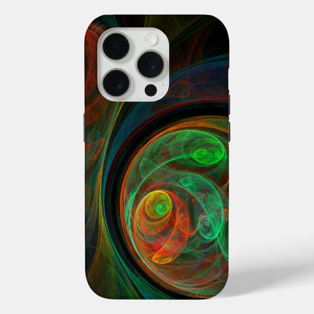 Rebirth Green Abstrakt Art Case-Mate iPhone Hülle (Rückseite)