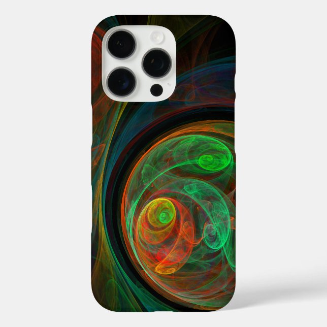 Rebirth Green Abstrakt Art Case-Mate iPhone Hülle (Rückseite)