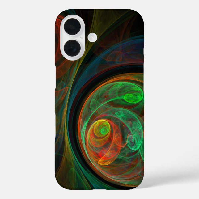 Rebirth Green Abstrakt Art Case-Mate iPhone Hülle (Rückseite)