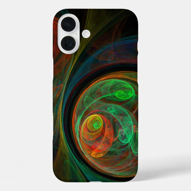 Rebirth Green Abstrakt Art Case-Mate iPhone Hülle (Rückseite)