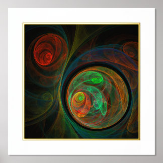 Rebirth Green Abstrakt Art Foliendrucke