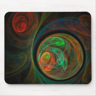 Rebirth Green Abstrakt Art Mousepad