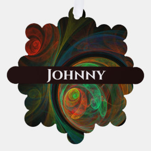 Rebirth Green Abstrakt Art Ornament Karte