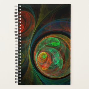 Rebirth Green Abstrakt Art Planer