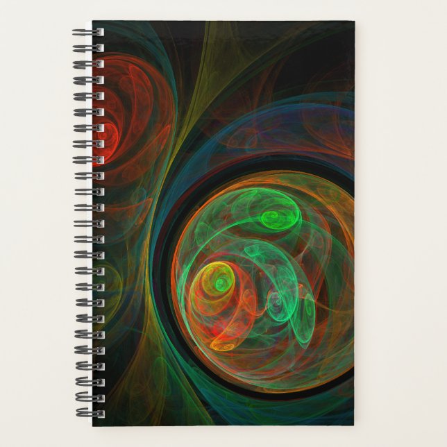 Rebirth Green Abstrakt Art Planer (Vorderseite)