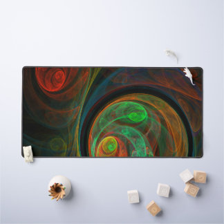 Rebirth Green Abstrakt Art Schreibtischunterlage