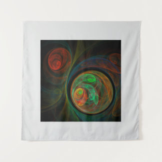 Rebirth Green Abstrakt Art Wandteppich