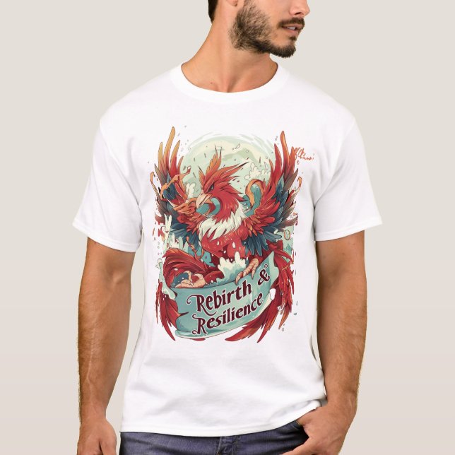 Rebirth & Resilience Phoenix Design - Aufstieg T-Shirt (Vorderseite)