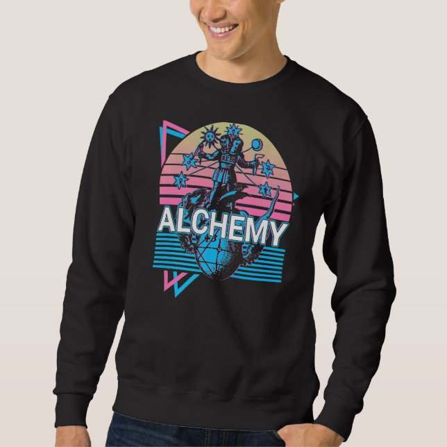 Rebis Alchemy Alchemist Magnum Opus Retro 1 Sweatshirt (Vorderseite)
