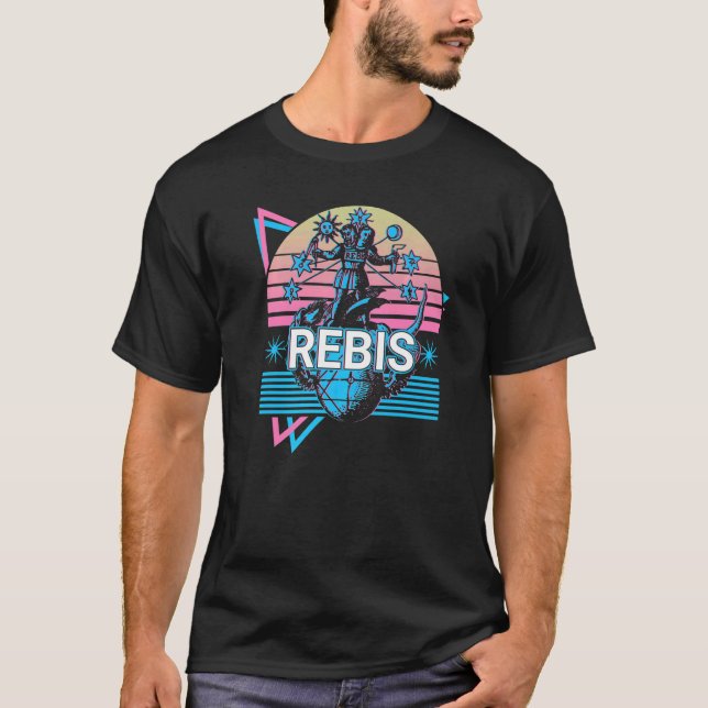 Rebis Alchemy Alchemist Magnum Opus Retro T-Shirt (Vorderseite)