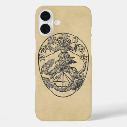 Rebis Zwitter-Symbol Sepia iPhone 16 Plus Hülle