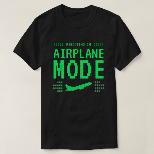 Reboot Screen Airplane Mode T-Shirt (Design vorne)