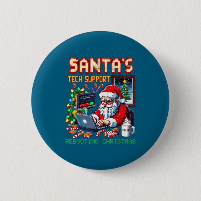 Rebooting Tech Santa's Support Pixel Button (Vorderseite)