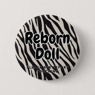 Reborn-Puppe Bitte vor Berührung fragen Button