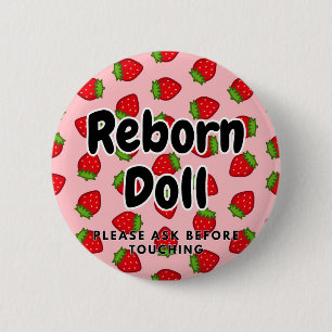 Reborn-Puppe Bitte vor Berührung fragen Button
