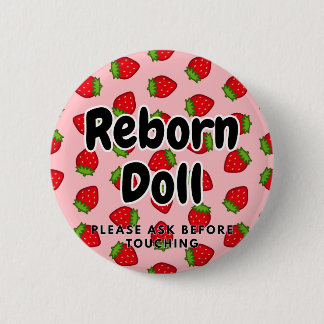 Reborn-Puppe Bitte vor Berührung fragen Button
