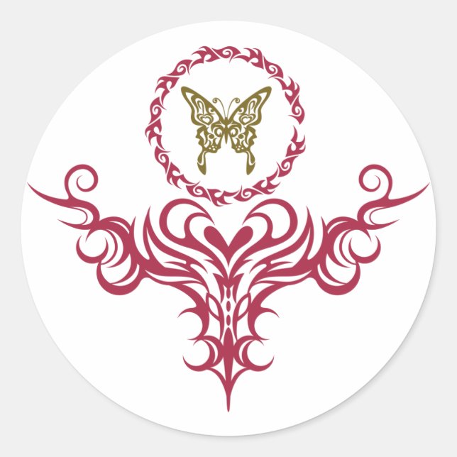 Reborn Runder Aufkleber (Vorderseite)