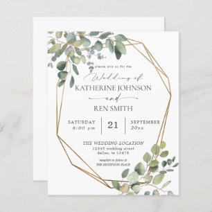 REC Rustic Eukalyptus & Gold Frame Wedding