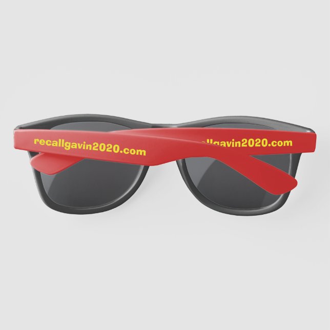 Recall Gavin Newsom Shades (Rückseite)