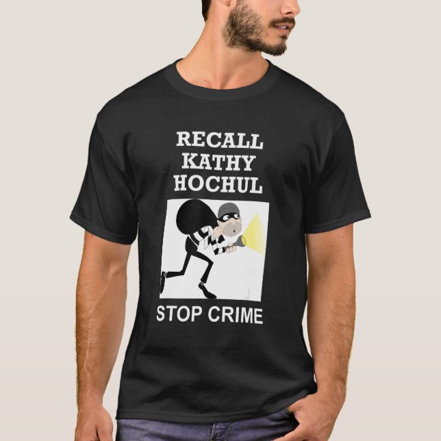 Recall Kathy Hochul Stopp Crime New York Anti Hoch T-Shirt (Vorderseite)