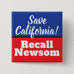 Recall Newsom Rettete Kalifornien Button